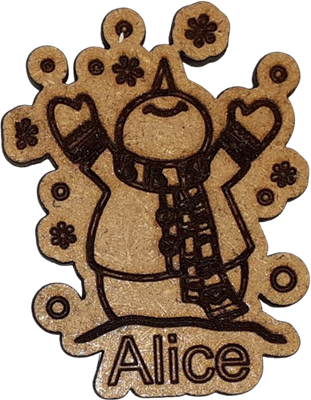 Magnet - Bonhomme de neige personnalisable